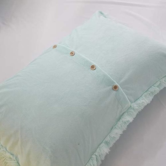 Shaggy Fluffy Faux Fur Duvet Cover Set Button Closure Velvety Bedding Se… - Picture 4 of 6